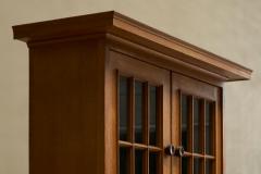 Oscar Degeyter Glazed Cabinet in Solid Oak and Pine Belgium 1942 - 4394917