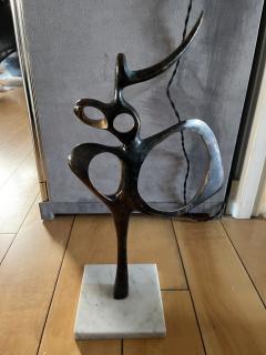 Oscar Estruga I Andreu 1970s abstract bronze sculpture - 3968857