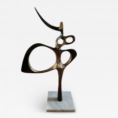 Oscar Estruga I Andreu 1970s abstract bronze sculpture - 3973237