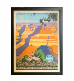 Oscar M Bryn Grand Canyon Vintage Santa Fe Railroad Travel Poster by Oscar M Bryn 1949 - 3692457