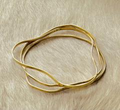 Oscar Niemeyer Oscar Niemeyer Curvas Set of Three 18K Gold Bangles 2011 - 4568069