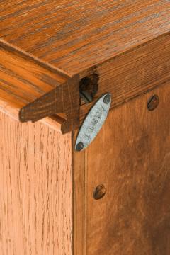Oscar Nilsson Cabinet in Oak and Brass by Oscar Nilsson 1940s - 4378243