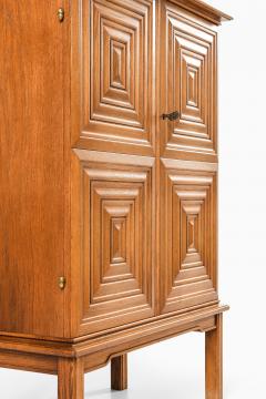 Oscar Nilsson Cabinet in Oak and Brass by Oscar Nilsson 1940s - 4378245