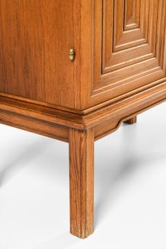 Oscar Nilsson Cabinet in Oak and Brass by Oscar Nilsson 1940s - 4378246