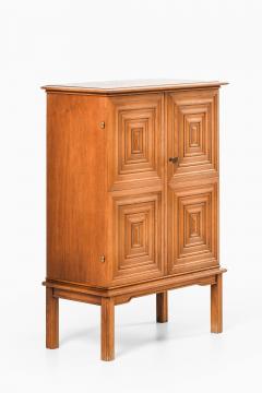 Oscar Nilsson Cabinet in Oak and Brass by Oscar Nilsson 1940s - 4378250