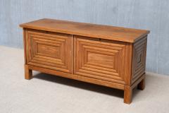 Oscar Nilsson Exceptional Oscar Nilsson Attributed Sideboard in Oak Wood Sweden 1940s - 4655218