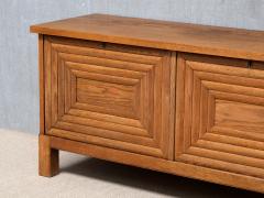 Oscar Nilsson Exceptional Oscar Nilsson Attributed Sideboard in Oak Wood Sweden 1940s - 4655222