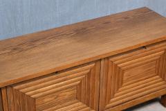 Oscar Nilsson Exceptional Oscar Nilsson Attributed Sideboard in Oak Wood Sweden 1940s - 4655224