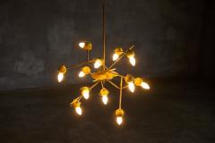 Oscar Torlasco Atomic Chandelier by Oscar Torlasco Italy 1950s - 4790706