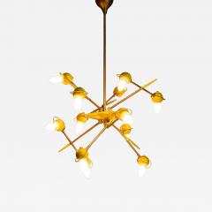 Oscar Torlasco Atomic Chandelier by Oscar Torlasco Italy 1950s - 4791221