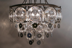 Oscar Torlasco Italian Chromed Chandelier Attributed to Oscar Torlasco 1970s - 2601503
