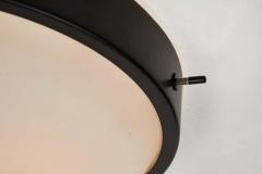 Oscar Torlasco Large 1950s Glass and Metal Ceiling Light by Oscar Torlasco for Lumi - 1584241