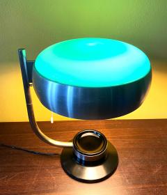 Oscar Torlasco Mod 729 Table Lamp with Green Glass - 2556891