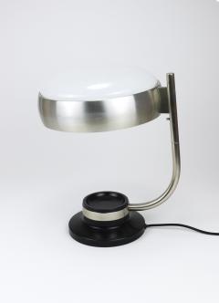 Oscar Torlasco Oscar Torlasco Black Nickel Table Desk Swivel Lamp Lumi Milano Italy 1960s - 4371802