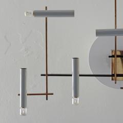 Oscar Torlasco Oscar Torlasco Geometric Ceiling Lamp for Lumi Italy 1950s - 1556437