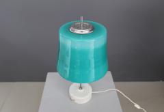 Oscar Torlasco Oscar Torlasco MidCentury Table Lamps in cased glass and marble aluminum 1960s - 1114846