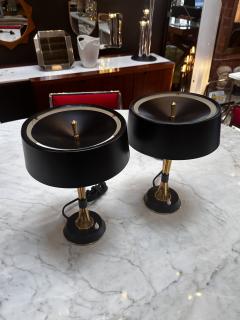 Oscar Torlasco Pair of Oscar Torlasco adjustable table lamp Lumi Italy 1950 - 3599873