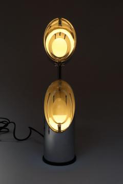 Oscar Torlasco Vintage Italian Chrome and Glass Collapsible Table Lamp by Oscar Torlasco - 4738268