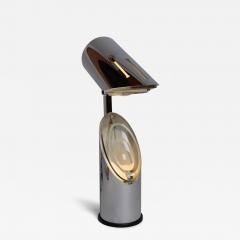 Oscar Torlasco Vintage Italian Chrome and Glass Collapsible Table Lamp by Oscar Torlasco - 4738385