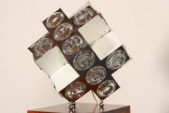 Oscar Torlasco Vintage Italian Modernist Stilkronen Chrome Table Lamp by Oscar Torlasco - 4581220