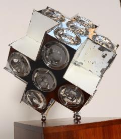 Oscar Torlasco Vintage Italian Modernist Stilkronen Chrome Table Lamp by Oscar Torlasco - 4581225