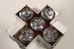 Oscar Torlasco Vintage Italian Modernist Stilkronen Chrome Table Lamp by Oscar Torlasco - 4581226
