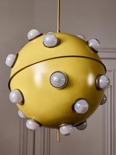 Oscar Torlasco Yellow Mod 551 Chandelier by Oscar Torlasco for Lumi - 4693329