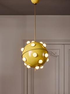 Oscar Torlasco Yellow Mod 551 Chandelier by Oscar Torlasco for Lumi - 4693465