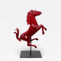 Oscar Zanetti Ferrari Murano Glass Horse - 2015632