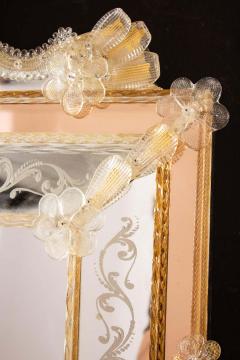 Oscar Zanetti Superb Midcentury Venetian Mirror Murano signed Zanetti O - 1578585