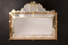 Oscar Zanetti Superb Midcentury Venetian Mirror Murano signed Zanetti O - 1578603
