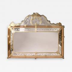 Oscar Zanetti Superb Midcentury Venetian Mirror Murano signed Zanetti O - 1579408