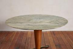 Osvaldo Borsani 1950s Italian Green Marble Center Table - 4277916