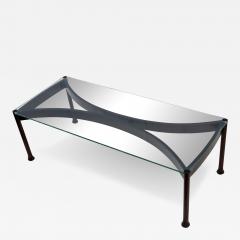 Osvaldo Borsani 1960s Mid Century Modern Italian Coffee Table With Glass Top - 3057082