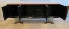 Osvaldo Borsani A Fine Zebrawood Laquer Glass Bronze Sideboard Credenza Osvaldo Borsani - 4644630