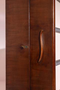 Osvaldo Borsani Bar Cabinet in Walnut and Glass attr Osvaldo Borsani 1940s - 4505919