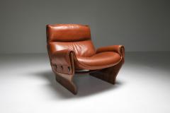 Osvaldo Borsani Borsani P110 Canada Lounge Chairs set in Cognac Leather 1960s - 1939237