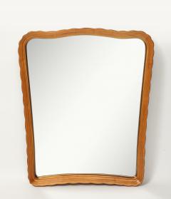 Osvaldo Borsani Carved Maple Mirror and Wall Mounted Rosewood Maple Console by Osvaldo Borsani - 4721028