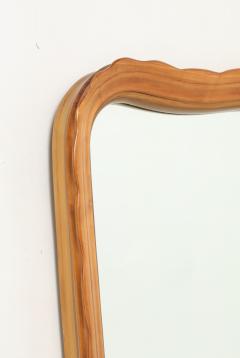 Osvaldo Borsani Carved Maple Mirror and Wall Mounted Rosewood Maple Console by Osvaldo Borsani - 4721032
