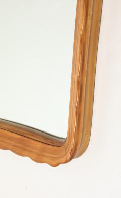 Osvaldo Borsani Carved Maple Mirror and Wall Mounted Rosewood Maple Console by Osvaldo Borsani - 4721040