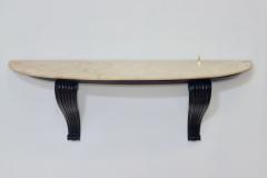 Osvaldo Borsani Carved Wood Base with Onyx Top Console by Osvaldo Borsani 1940 Italy - 3634988