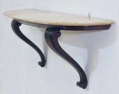 Osvaldo Borsani Carved Wood Base with Onyx Top Console by Osvaldo Borsani 1940 Italy - 3635047