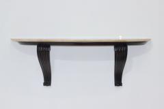 Osvaldo Borsani Carved Wood Base with Onyx Top Console by Osvaldo Borsani 1940 Italy - 3635049