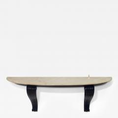 Osvaldo Borsani Carved Wood Base with Onyx Top Console by Osvaldo Borsani 1940 Italy - 3636110