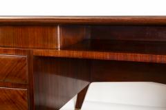 Osvaldo Borsani Fine Italian Mid Century Curved Executive Desk - 3692830