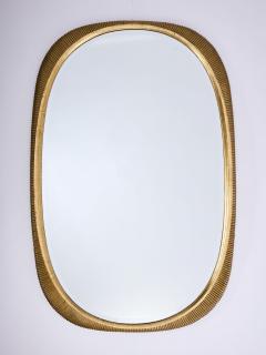 Osvaldo Borsani Important Borsani Gold Leaf Mirror Italy 1950s - 3999543