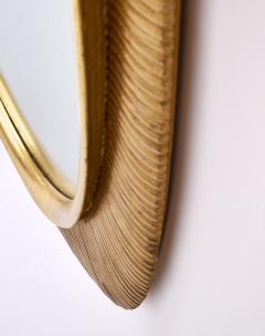 Osvaldo Borsani Important Borsani Gold Leaf Mirror Italy 1950s - 4505548