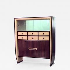 Osvaldo Borsani Italian 1940s Rosewood and Parchment Cabinet - 470469