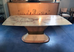 Osvaldo Borsani Italian Art Deco Marble Dining Table attributed to Osvaldo Borsani 1940s - 2603121