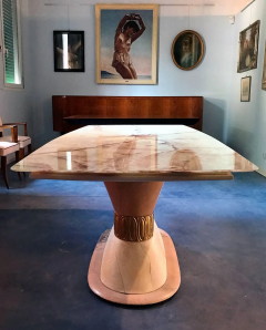 Osvaldo Borsani Italian Art Deco Marble Dining Table attributed to Osvaldo Borsani 1940s - 2603124